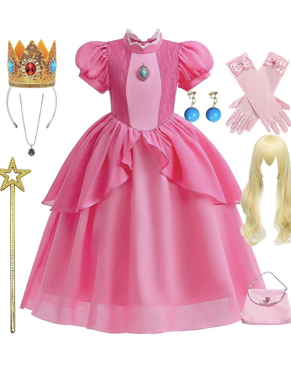 Pink Princess Costume for Girls, size 5-6 years, NWT